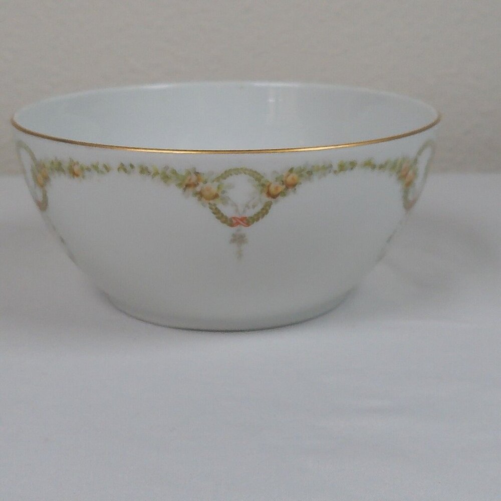 Rosenthal Donatello Briar Rose Fine China Cranberry Bowl 5.5" Vintage Germany - Picture 2 of 9